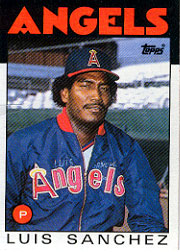 1986 Topps Baseball Cards      124     Luis Sanchez